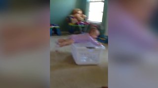 Baby Finds New Way to Plank