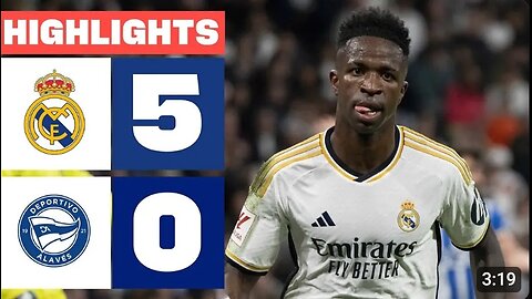 Real Madrid 5-0 Alaves | Highlight | Laliga 2023/24