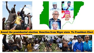 Annul the presidential election Reaction from Niger state To President-Elect Bola Tinubus Victory