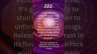 Is the Universe Whispering Excitement and Surprises? #numerology #angelnumber #angelmessage #222