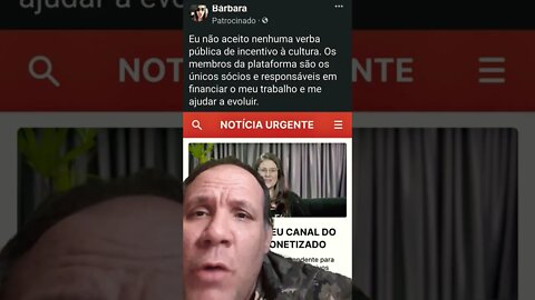 Alexandre de Moraes - Canal desmonetizado no YouTube da Barbara chamado Te atualizei