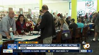 Assistance center opens for Lilac Fire victims