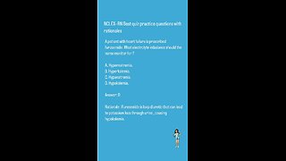 NCLEX-RN Best quiz practice questions with rationals (CVS)