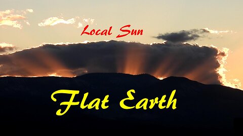 Epic Flat Earth Sunset - Proof Of A Local Sun!