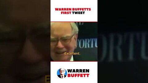 Warren Buffett's First Tweet | Motivational Speech #shorts