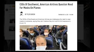Airline CEO's Finally Coming Around on Futility of Masks