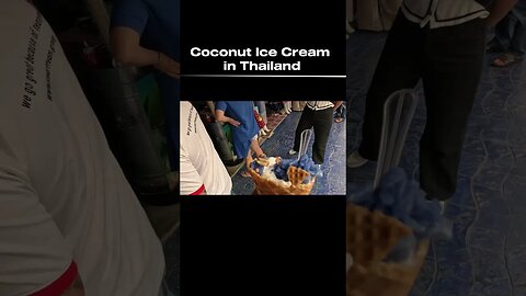 Coconut Ice Cream in Chiang Rai Thailand