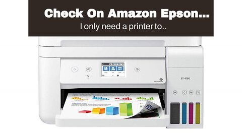 Check On Amazon Epson EcoTank ET-2760 Wireless Color All-in-One Cartridge-Free Supertank Printe...