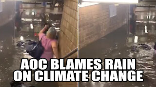 AOC Blames Heavy Rain in New York on The Climate