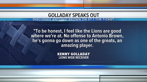 Lions WR Kenny Golladay speaks out about Antonio Brown
