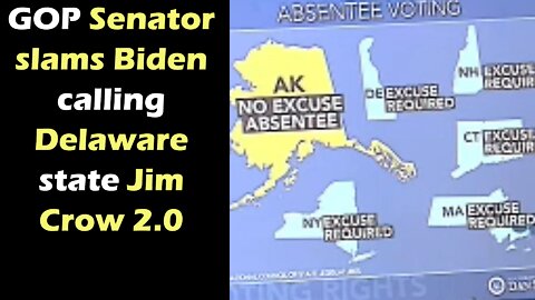 GOP Senator slams Biden calling Delaware state Jim Crow 2.0