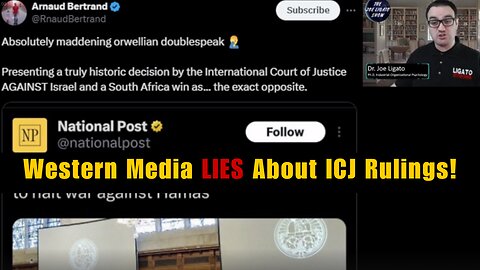 West Desperate to LIE About ICJ Rulings!