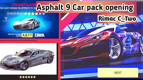 Asphalt 9|| Opening Rimac C_Two Pack & Test Drive