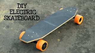 WOW! How to Make a Electric Skateboard at Home