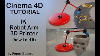 Cinema 4D Tutorial - Simulate a Robot Arm Printer with IK and MoSpline