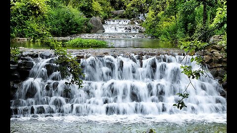 Rushing Water Mountain Stream ASMR 1 hour