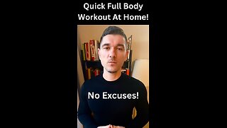 Quick Full Body Workout At Home! No Excuses!