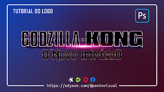 Logo de Godzilla e Kong: O Novo Império no Photoshop