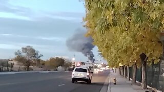 Huge Fire Near UNM In Albuquerque NM!