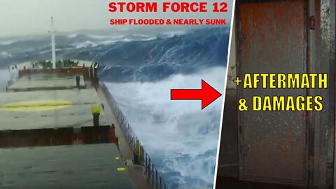 Ship in Storm Force 12 + Aftermath & Damages! (Part 2)