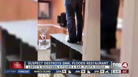 Punta Gorda restaurant bathroom destroyed