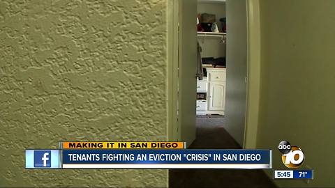 Making It in San Diego: Tenants fight an eviction 'crisis'