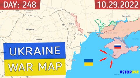 Russia and Ukraine war map 29 October 2022 - 248 day invasion | Military summary latest news today