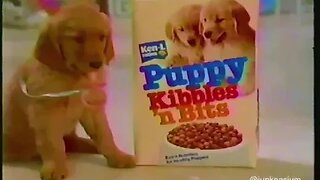 1986 "Extra Cute PUPPIES" Kibbles N' Bits Commercial (80's ad)