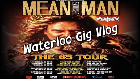 Chris Holmes 65 Tour Vlog from Waterloo Music Venue Blackpool