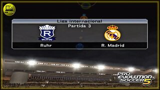 PES 05 #03 LIGA INTERNACIONAL REAL MADRI X RUHR Schalke 04 #semedissaum #pes05 #games