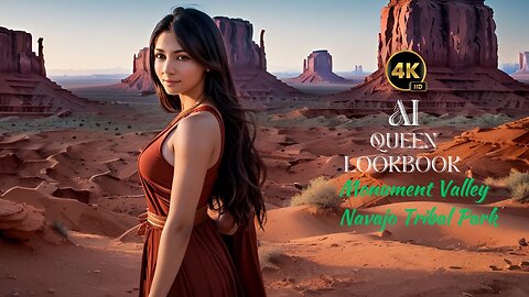 [4K] Ai Queen LookBook l Monument Valley Navajo Tribal Park #AiQueenLookBook #aiartlookbook