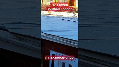 -4° Frozen Southall London #shorts #reels #bharatsamgi #weather #frozen