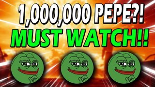 PEPE COIN HOLDERS!! IF YOU HOLD 1,000,000 PEPE COIN WATCH THIS NOW!! *SUPER URGENT!!*