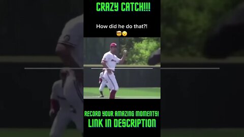 Crazy Catch! How did he do that? Amazing Compilations!: #Shorts YoutubeShorts #Baseball #Pitcher