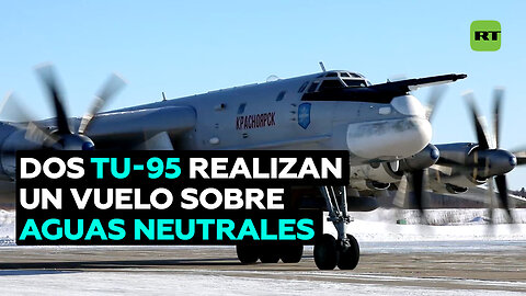 Dos bombarderos-portamisiles Tu-95MS rusos sobrevuelan aguas neutrales árticas y atlánticas