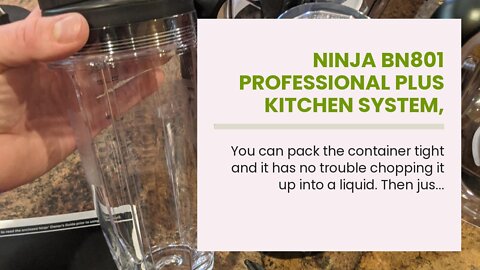 Ninja BN801 Professional Plus Kitchen System, 1400 WP, 5 Functions for Smoothies, Chopping, Dou...