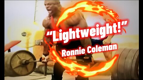 Ronnie Coleman Lightweight Gym Bro Motivation You Can Do It