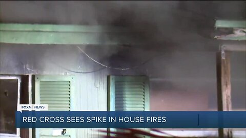 Red Cross sees spike in house fires