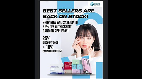 Korean Beauty Supplies 35% OFF!