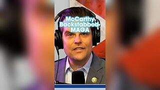Steve Bannon & Matt Gaetz: McCarthy Did Everything He Could To Try & Stay Speaker - 10/25/23
