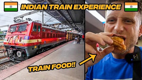 Indian Train Ride Experience in Kerala India 🇮🇳 Eating Train Food!!