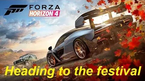 Heading to the Festival in Forza Horizon 4