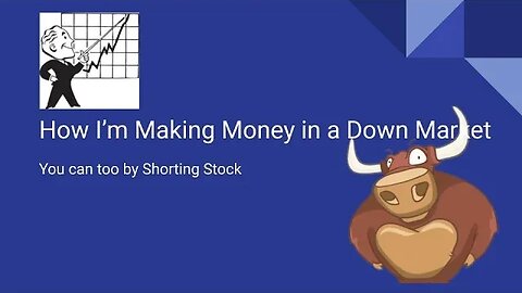 How I'm Making Money in a Down Market #shorts #stocks #stockMarket #stockmarket #stockstosell