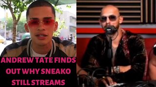 Andrew Tate REVEALS The Real Reason Why Sneako Streams