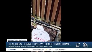 Teachers connecting with kids from home