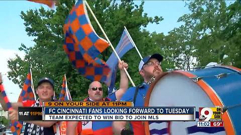 FC Cincinnati fans beat the drum for Major League Soccer