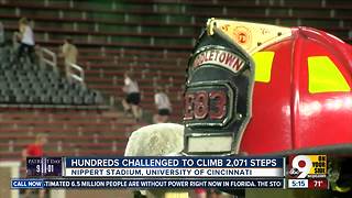 Hundreds sprint up Nippert Stadium stairs to honor 9/11 victims