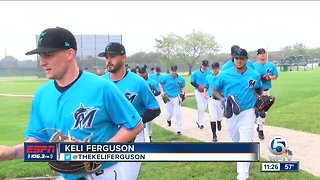First Spring Training workout for Marlins