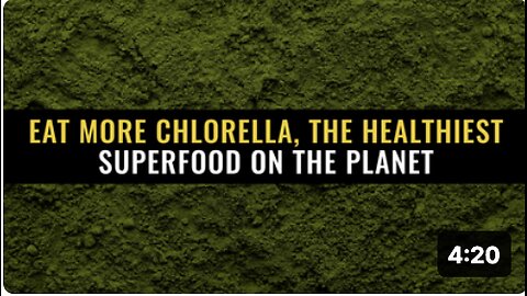 Eat more chlorella, the healthiest superfood on the planet