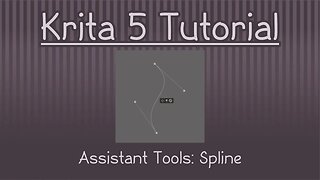 Krita 5.1 Tutorial: Assistant Tools - Spline